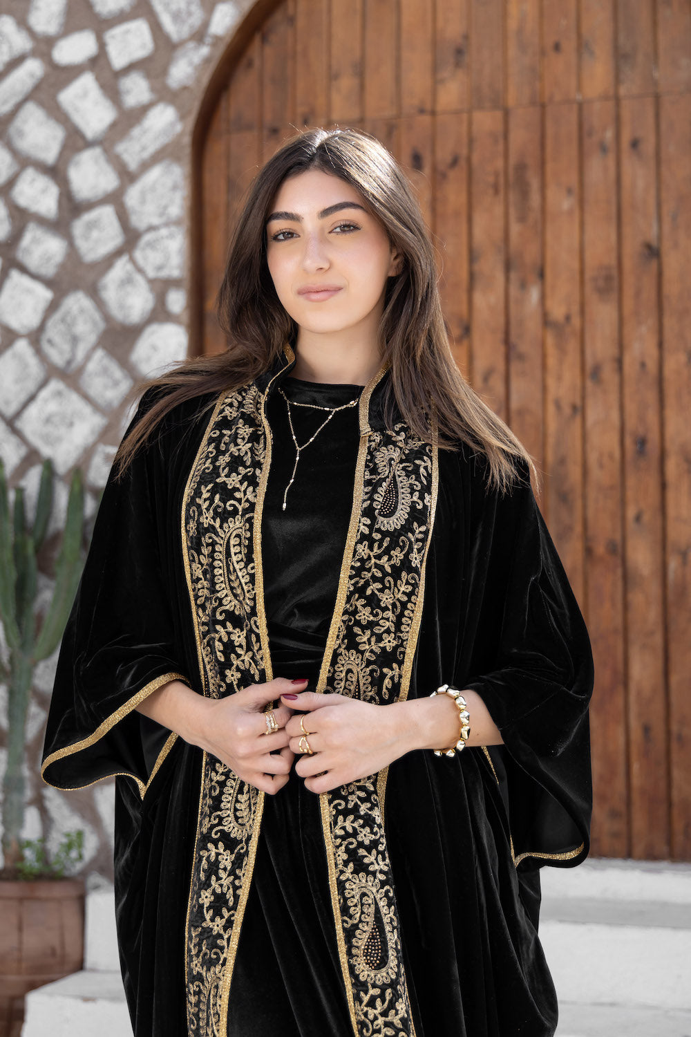 Royal Paisley Velvet Kaftan