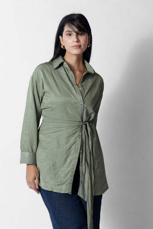Sage Wrap Blouse - Haven Charm Egypt