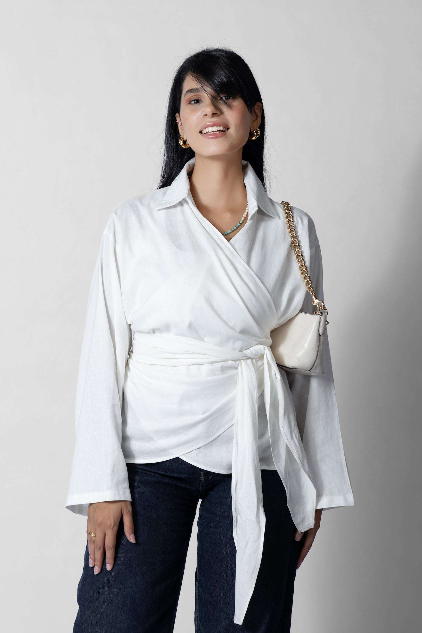 Mira Wrap Blouse - Haven Charm Egypt
