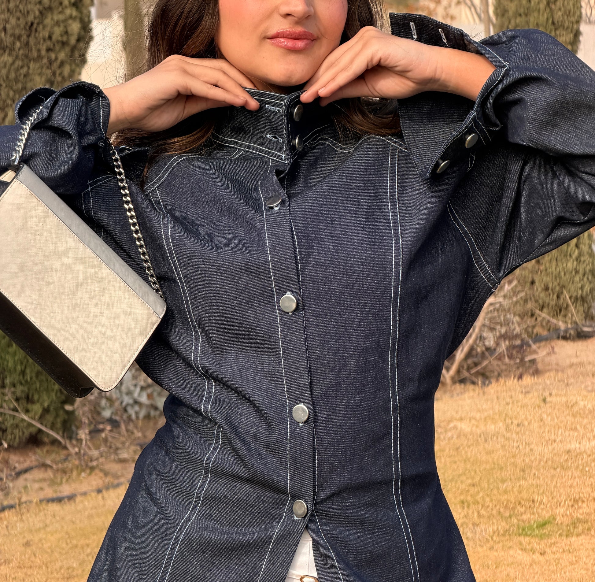 The Urban Denim Shirt - Haven Charm Egypt