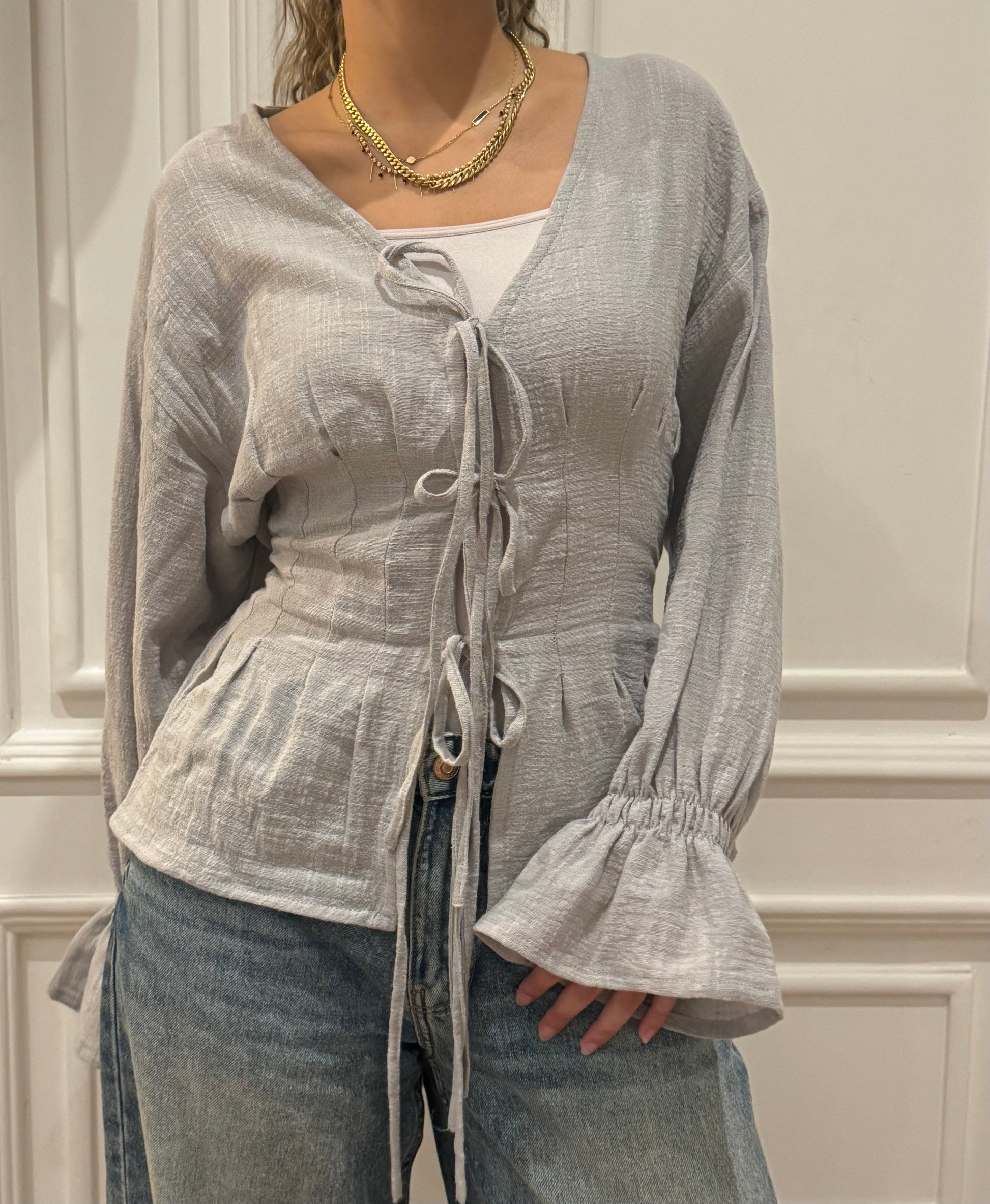 Tied Charm Blouse - Haven Charm Egypt