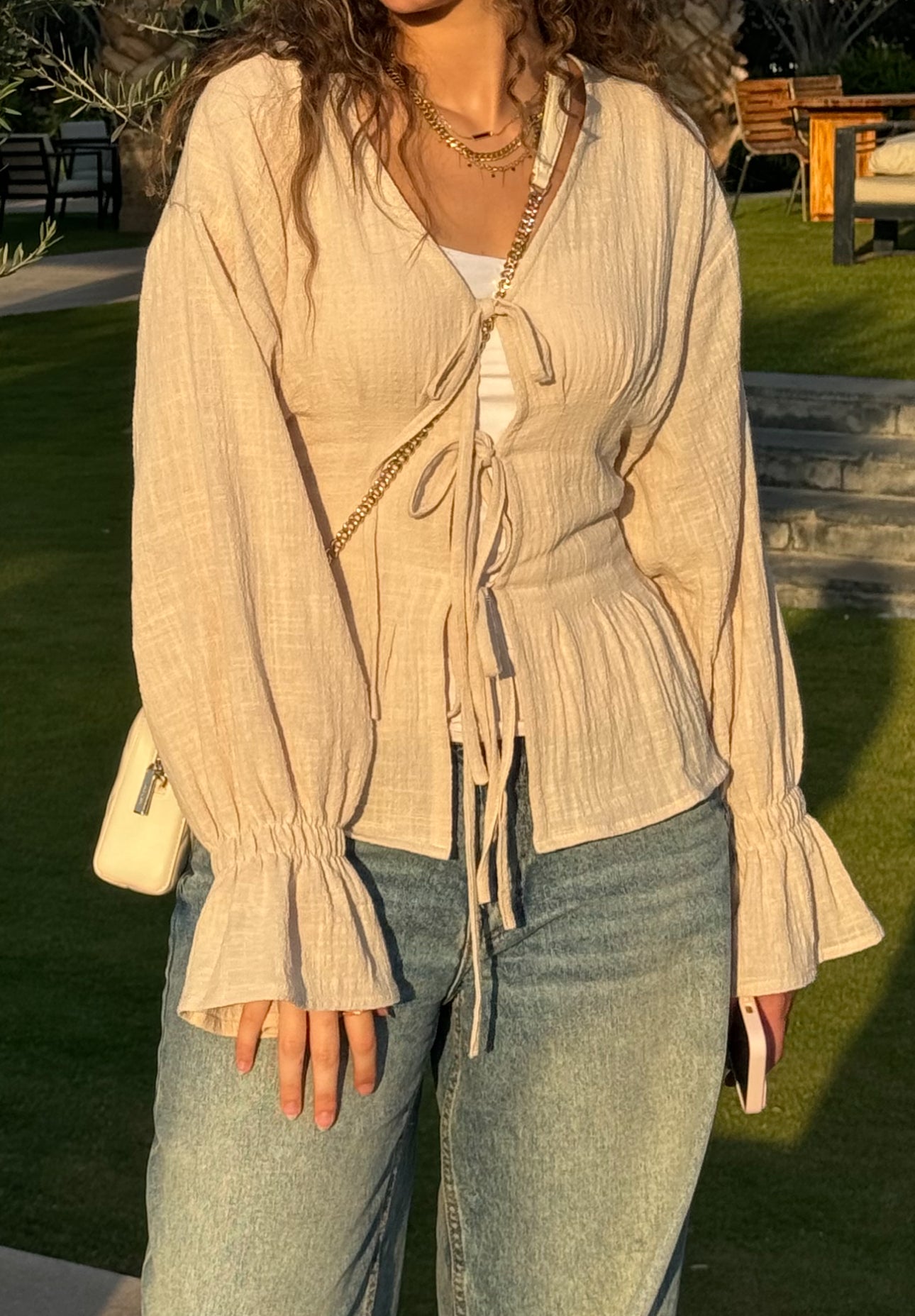 Tied Charm Blouse - Haven Charm Egypt