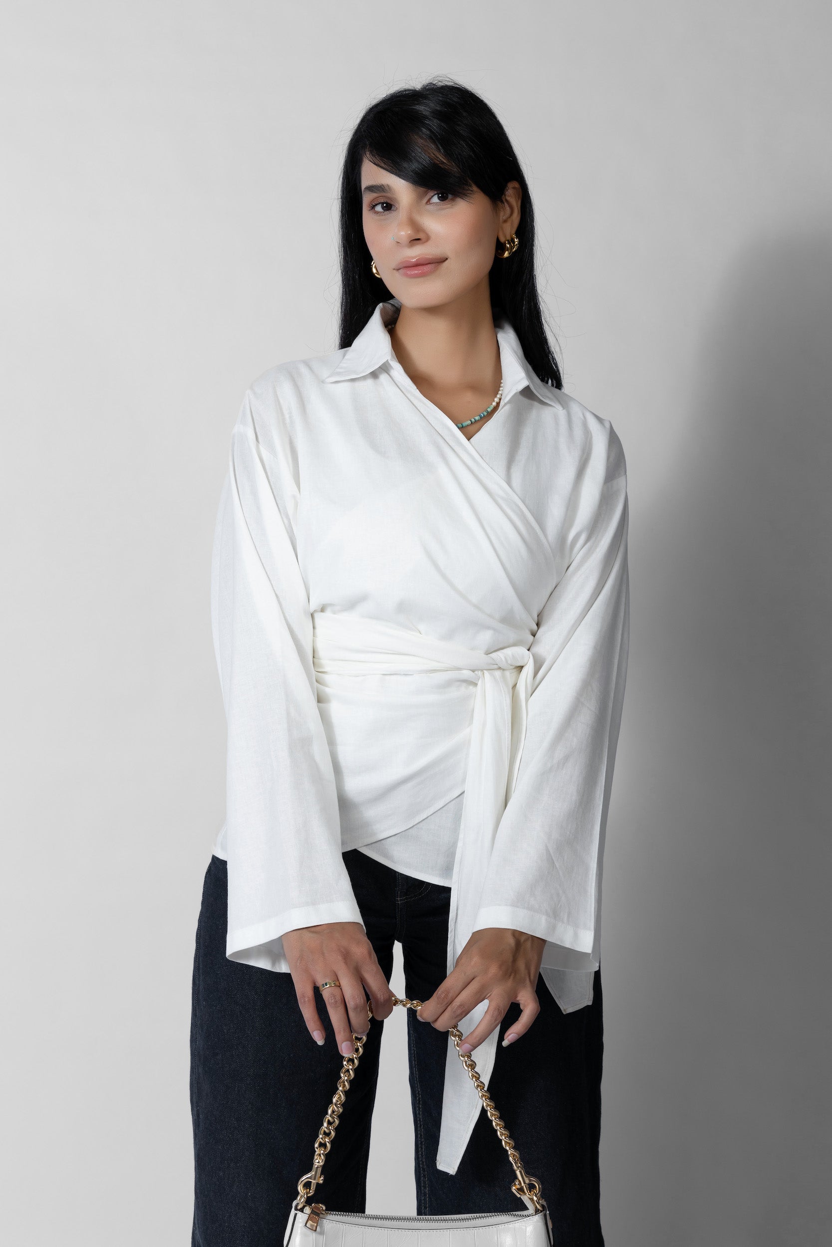 Mira Wrap Blouse - Haven Charm Egypt