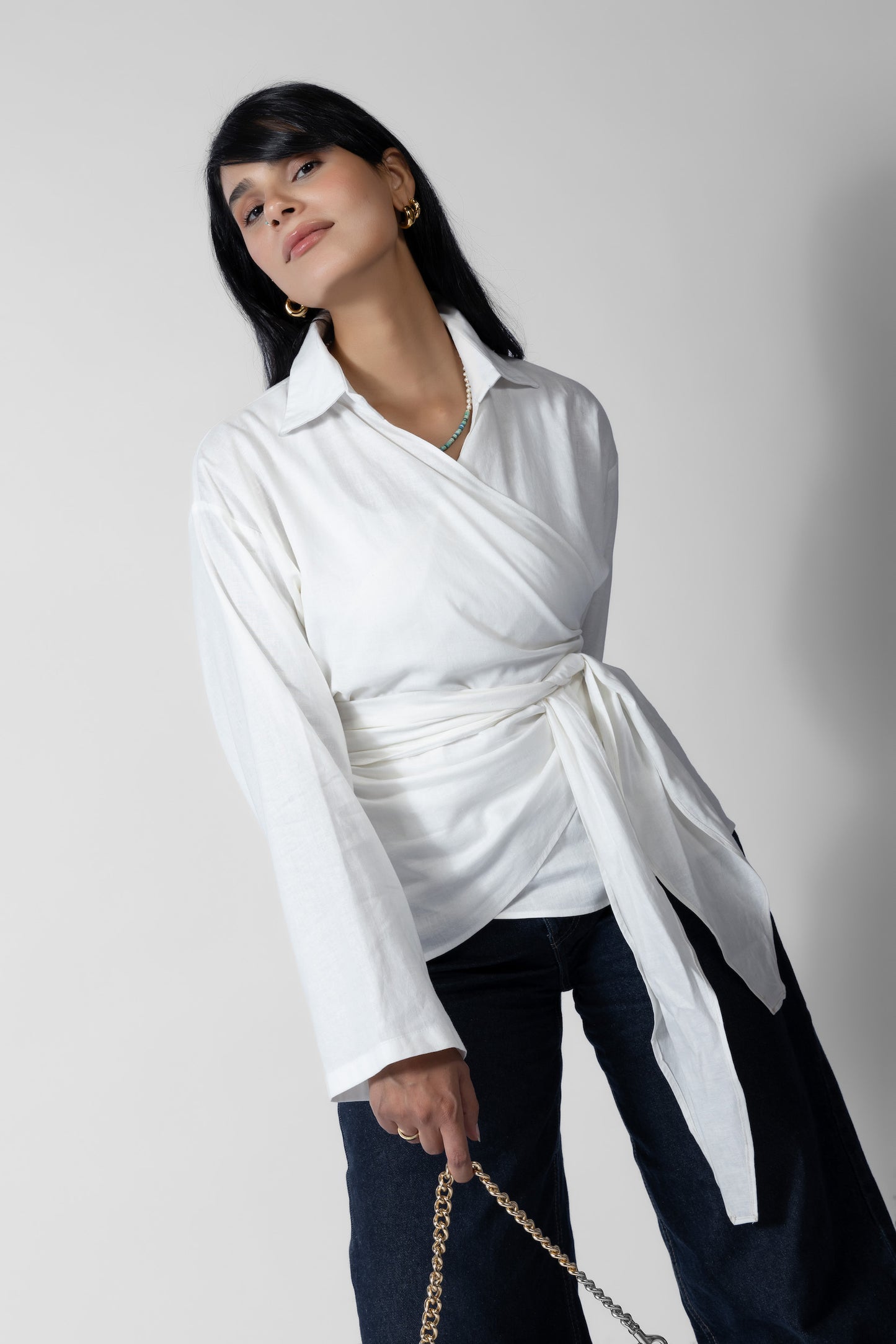 Mira Wrap Blouse - Haven Charm Egypt