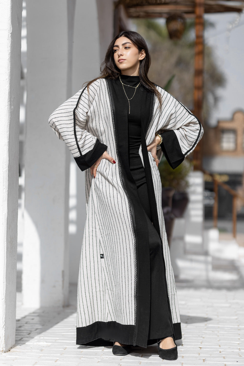 Morning Loom Linen Kaftan - Haven Charm Egypt