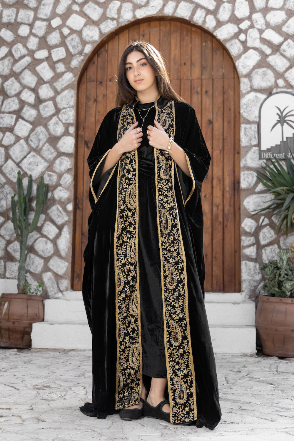 Royal Paisley Velvet Kaftan