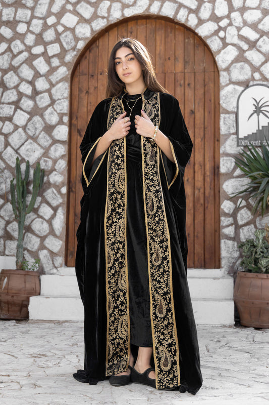 Royal Paisley Velvet Kaftan