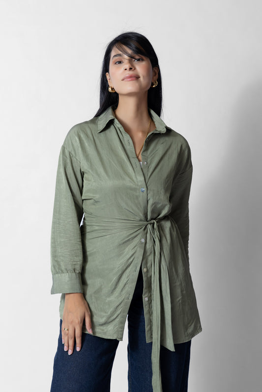 Sage Wrap Blouse - Haven Charm Egypt