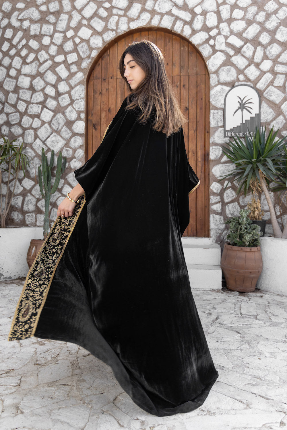 Royal Paisley Velvet Kaftan