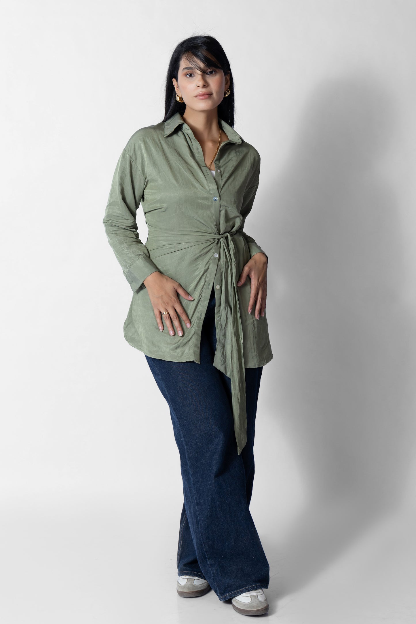 Sage Wrap Blouse - Haven Charm Egypt
