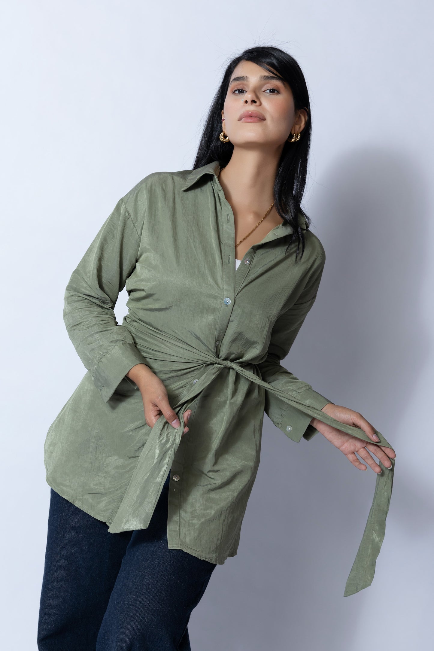 Sage Wrap Blouse - Haven Charm Egypt