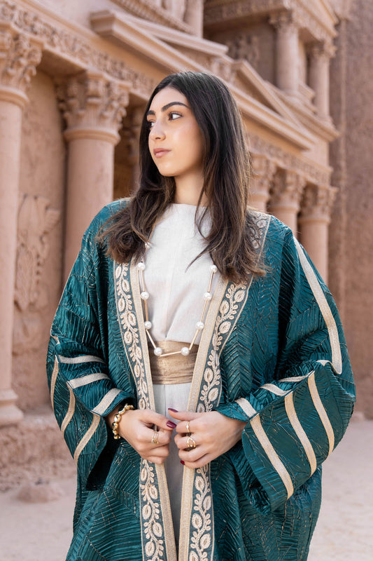 Zahra Emerald Kaftan - Haven Charm Egypt