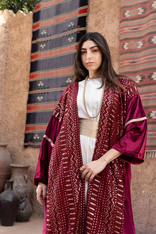 Zayna Velvet Kaftan - Haven Charm Egypt