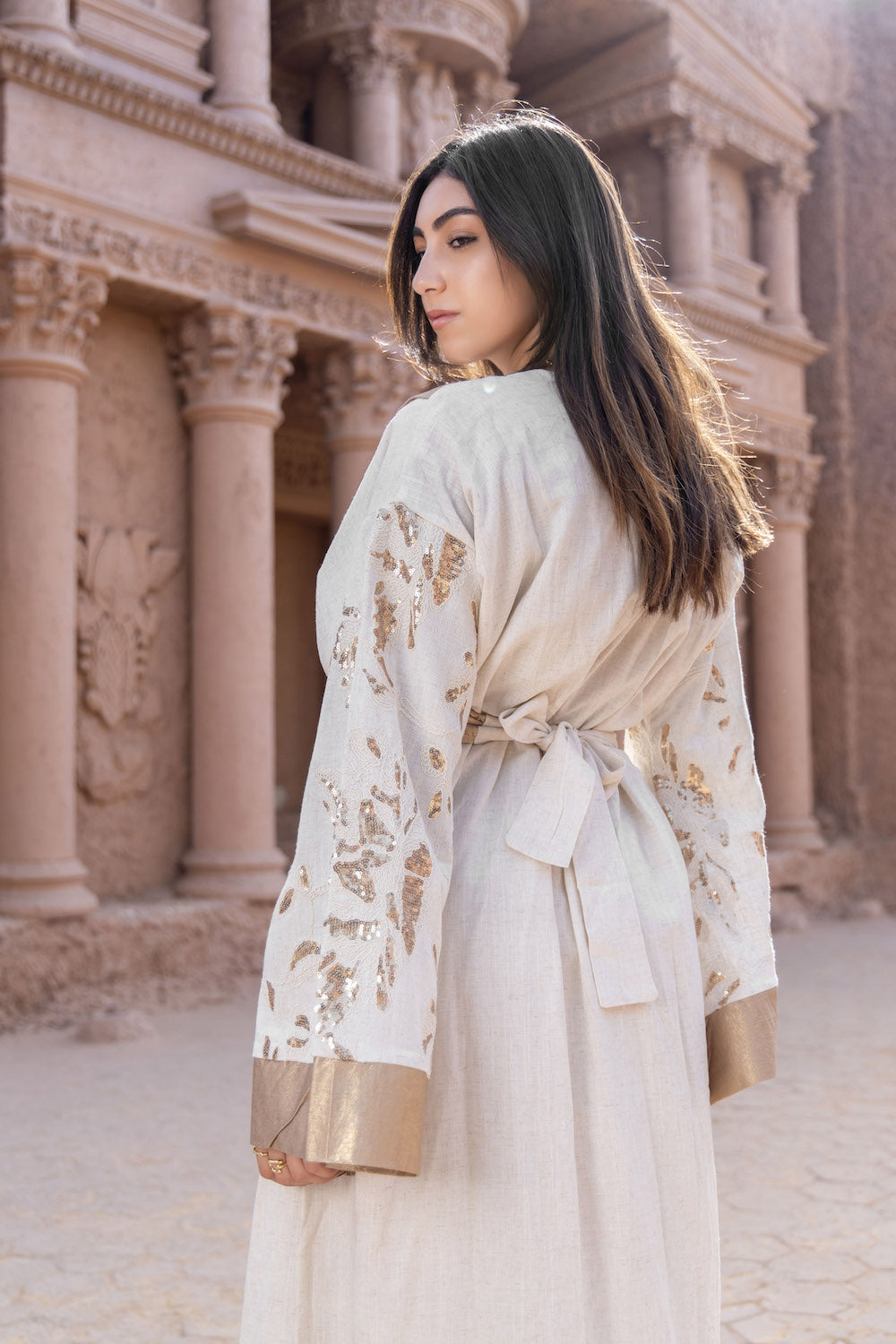 Noora Gold Kaftan - Haven Charm Egypt