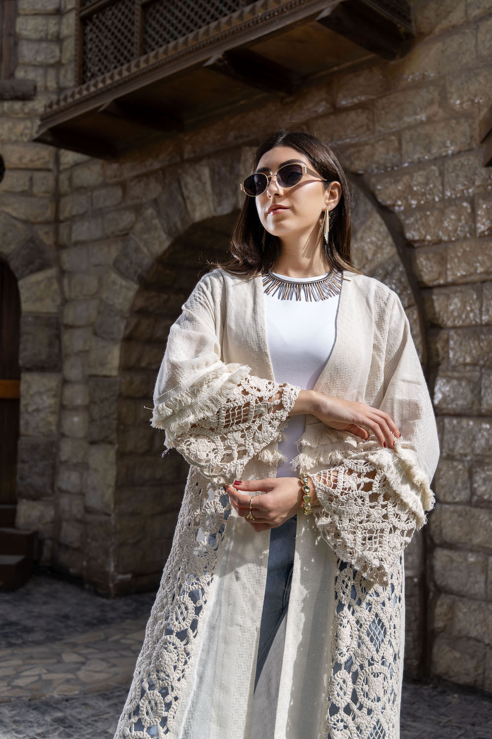 Amara Lace Kaftan - Haven Charm Egypt