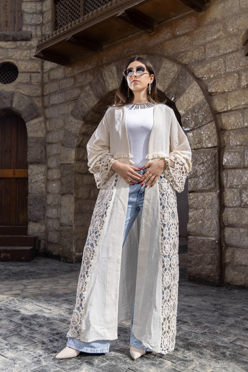 Amara Lace Kaftan - Haven Charm Egypt