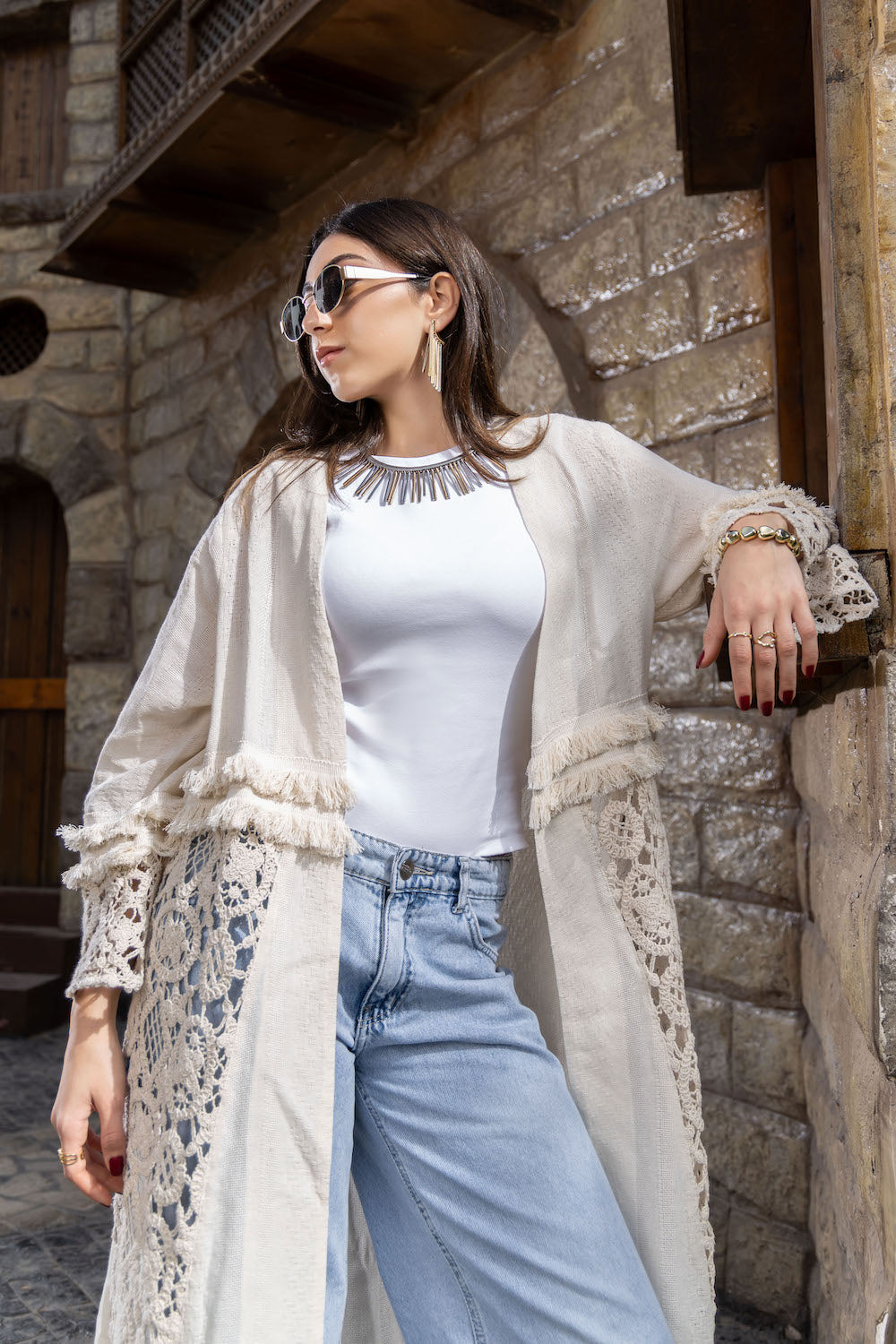 Amara Lace Kaftan - Haven Charm Egypt