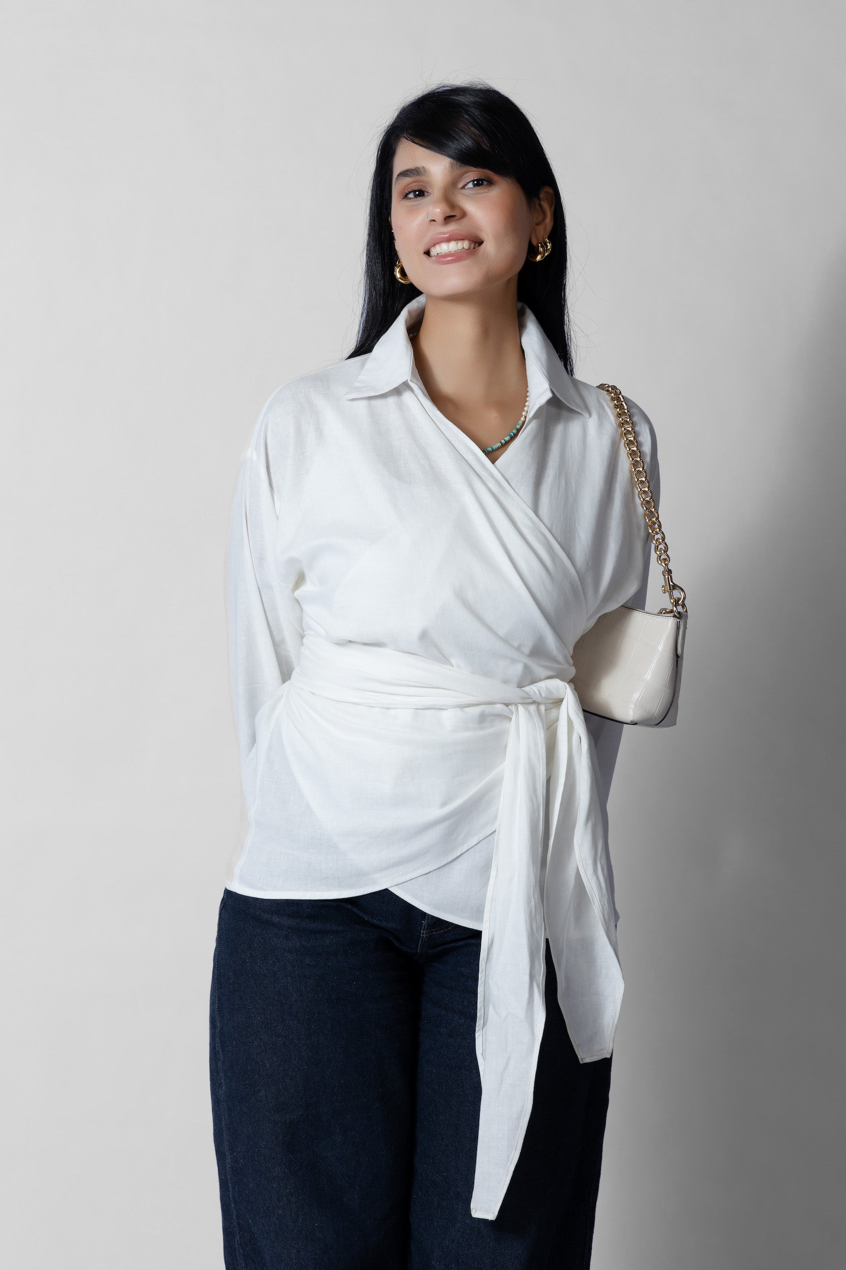 Mira Wrap Blouse - Haven Charm Egypt