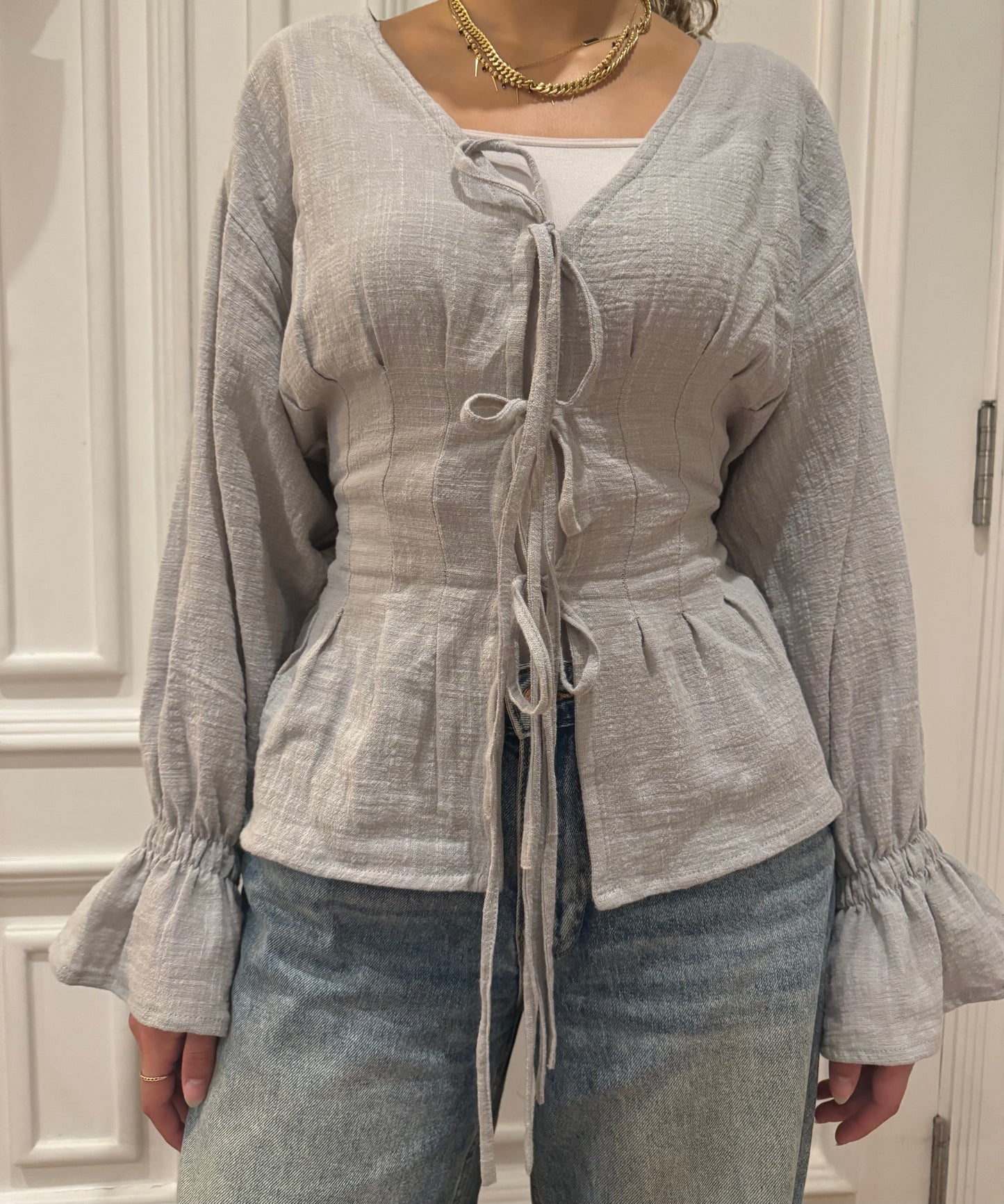 Tied Charm Blouse - Haven Charm Egypt