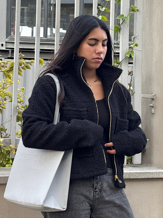 Noir Teddy Jacket - Haven Charm Egypt