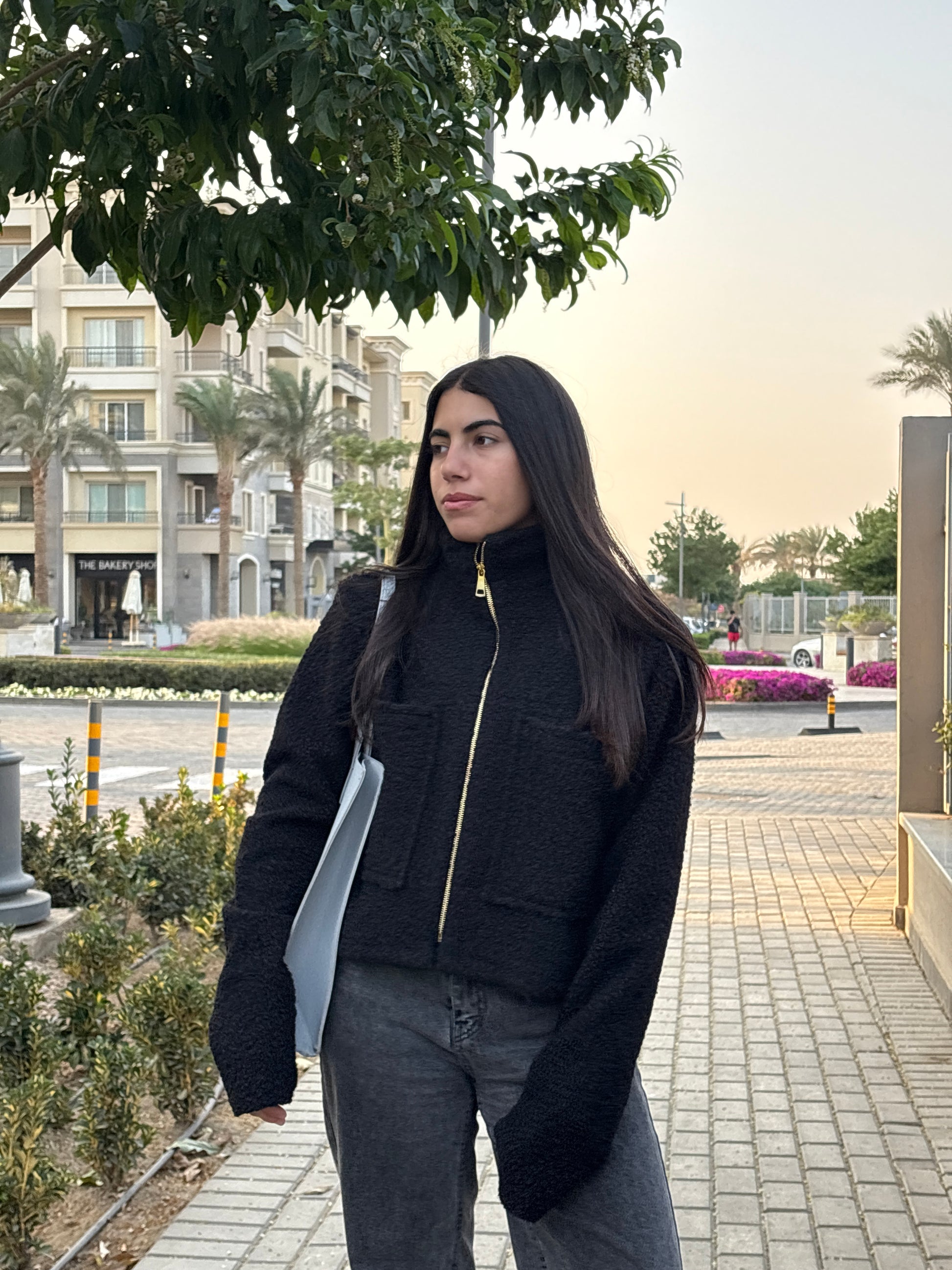 Noir Teddy Jacket - Haven Charm Egypt