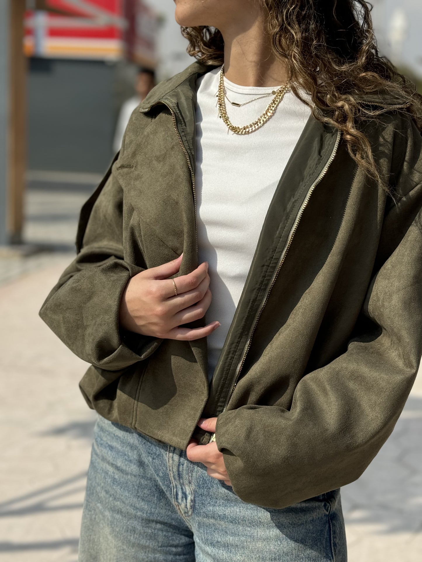 Ember Suede Jacket - Haven Charm Egypt