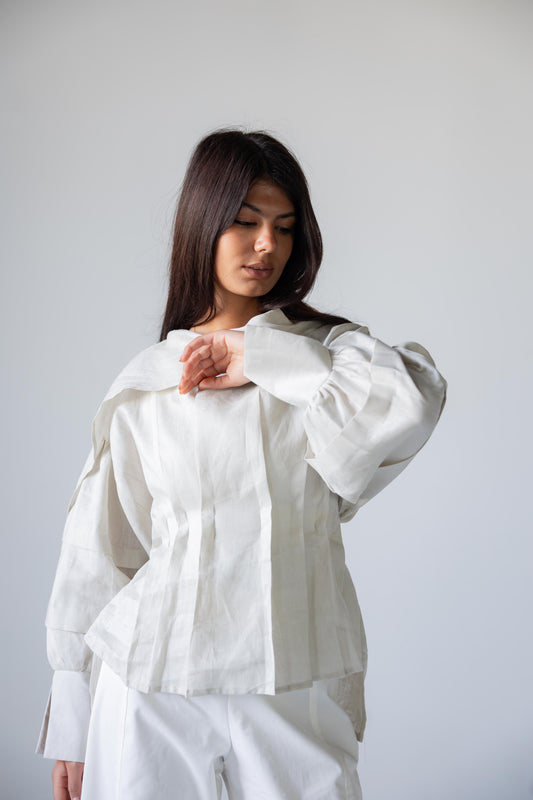 Pure Linen Blouse - Haven Charm Egypt