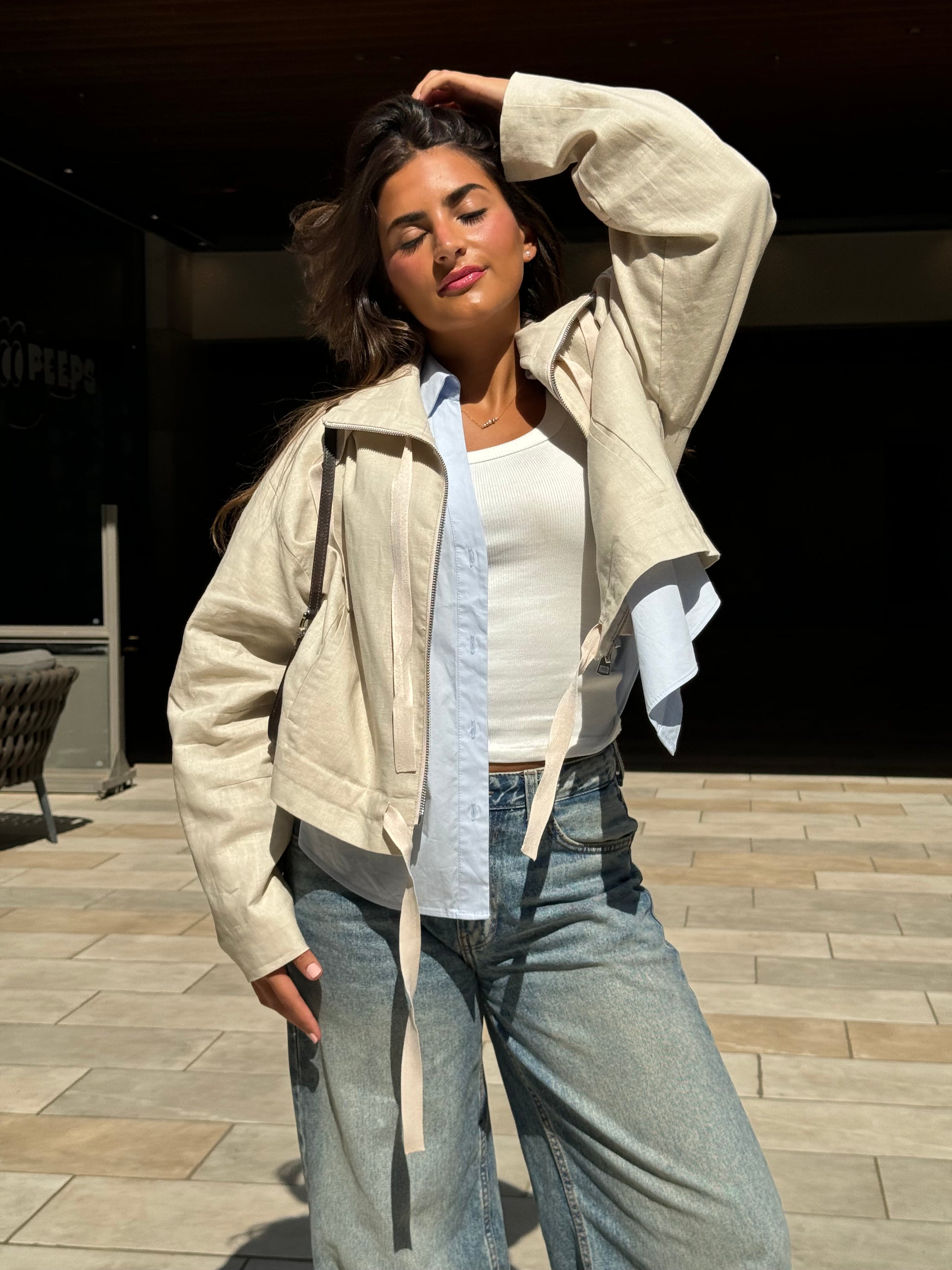 Cleo Cropped Jacket - Haven Charm Egypt