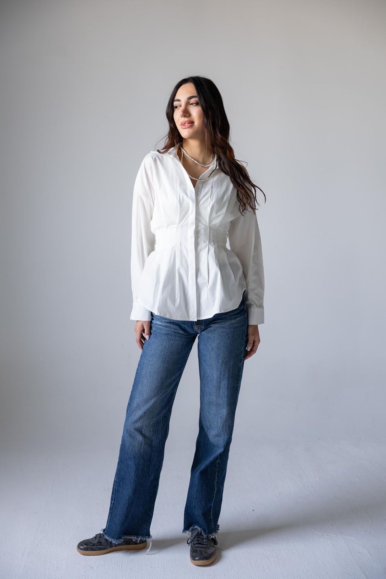 Soléa Poplin Tie Shirt - Haven Charm Egypt
