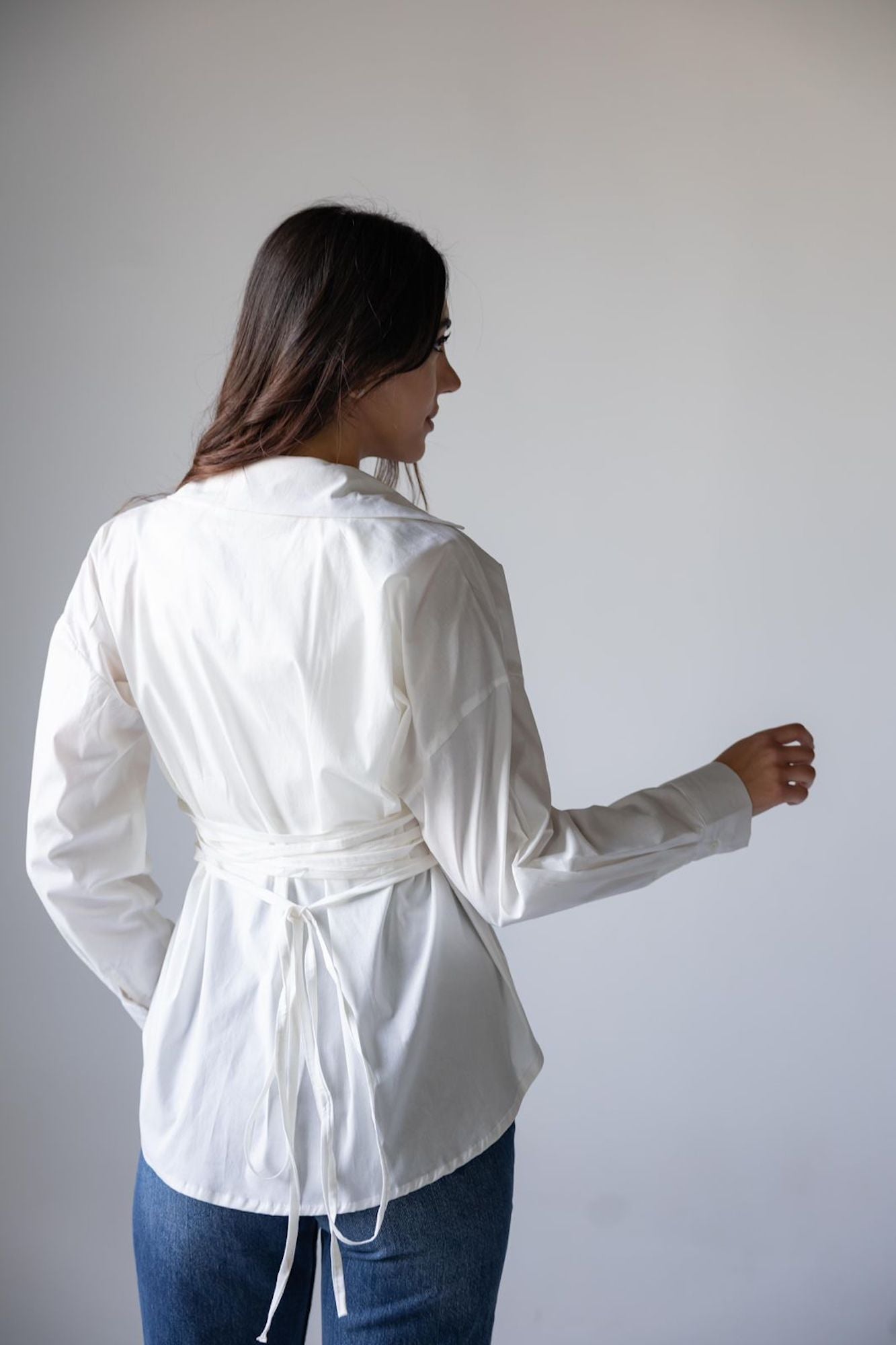 Soléa Poplin Tie Shirt - Haven Charm Egypt
