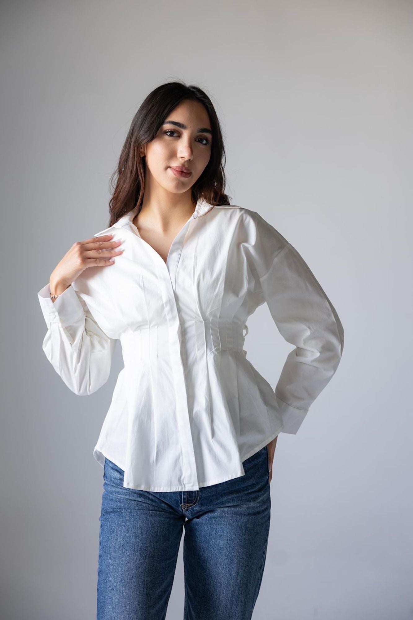 Soléa Poplin Tie Shirt - Haven Charm Egypt