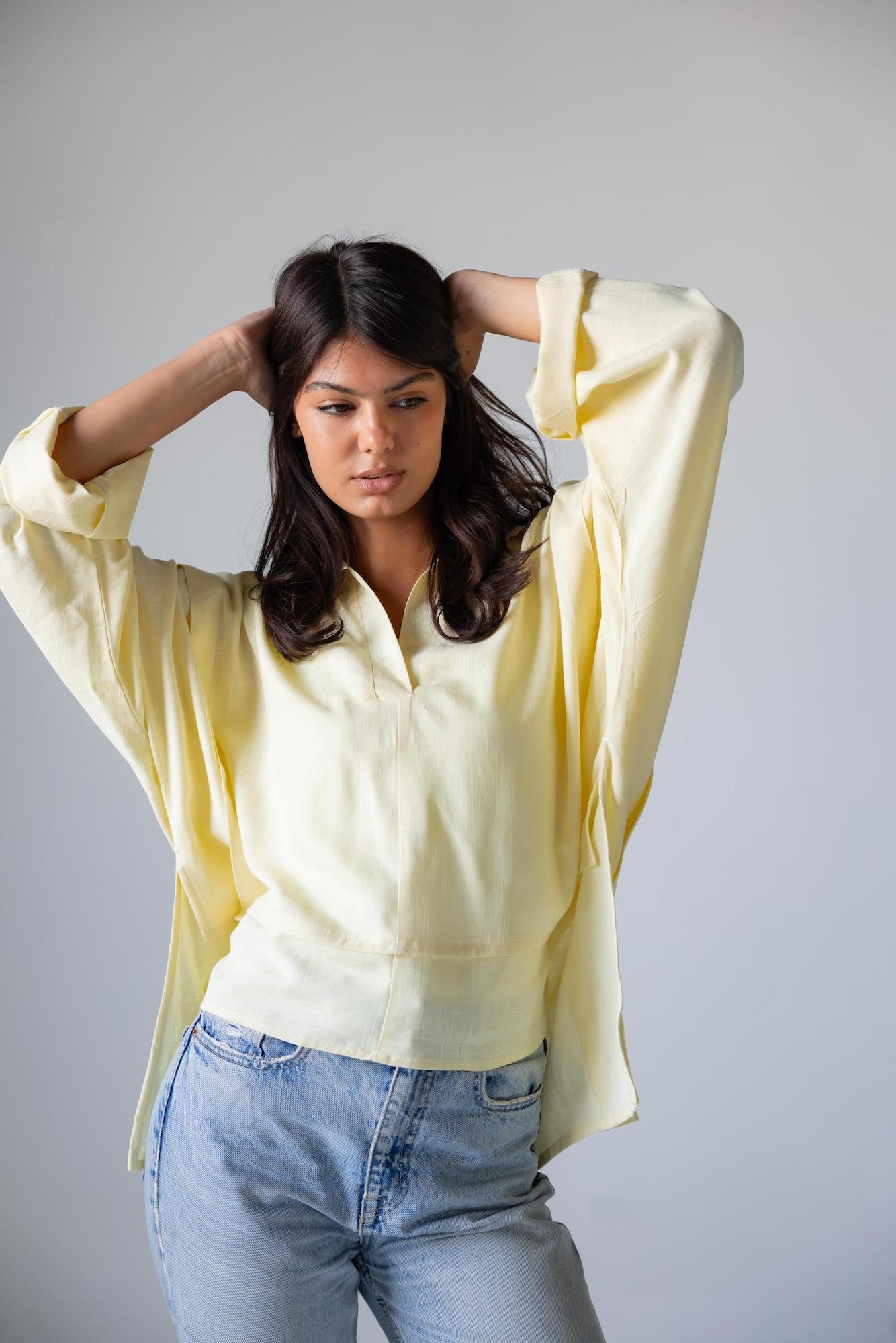Luna Tie Linen Top - Haven Charm Egypt