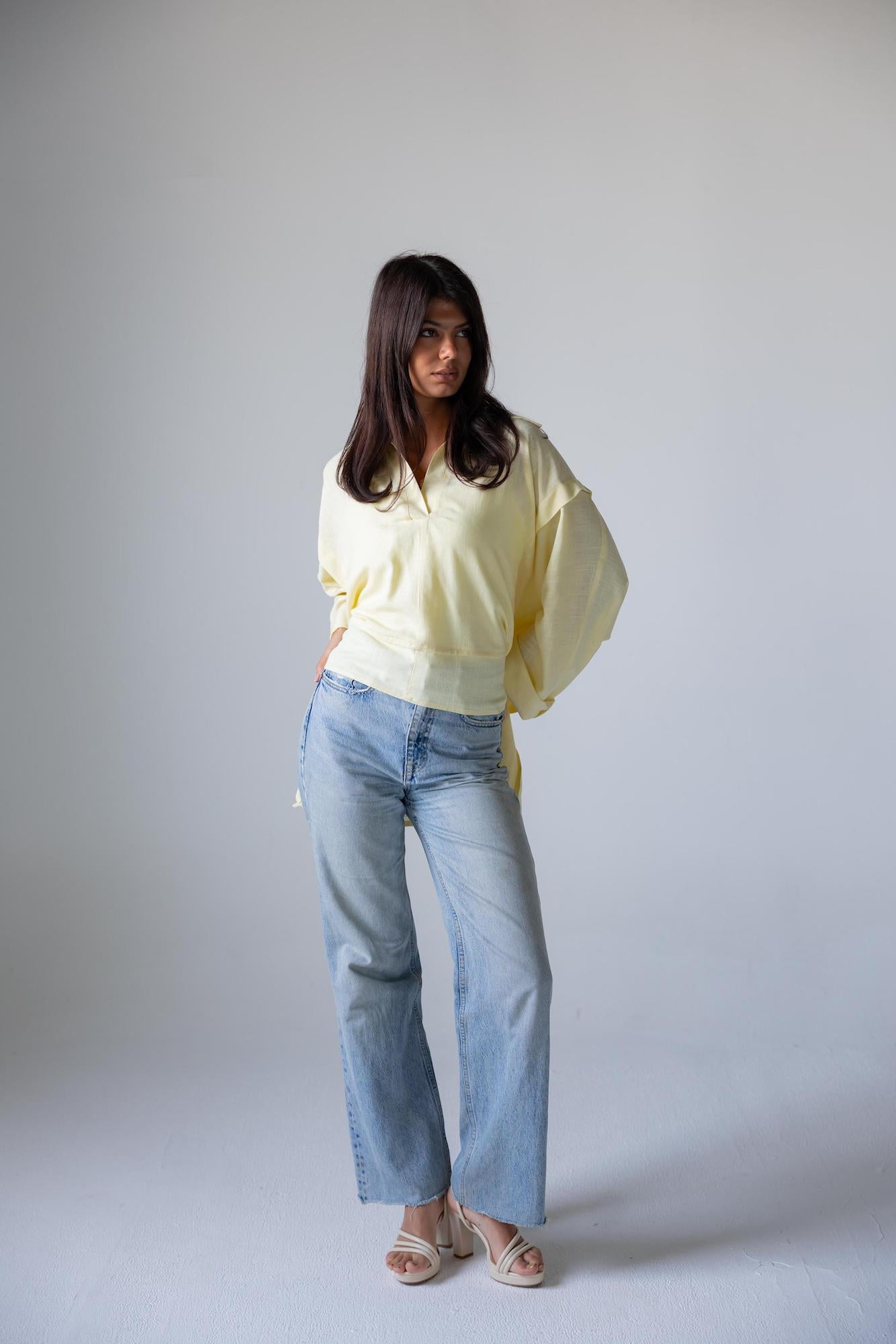 Luna Tie Linen Top - Haven Charm Egypt