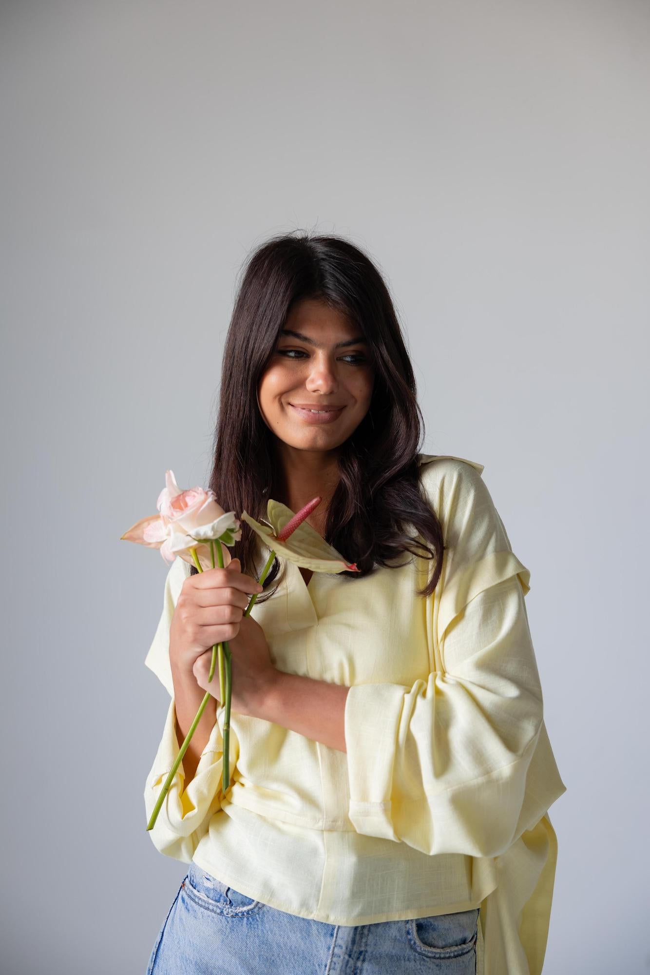 Luna Tie Linen Top - Haven Charm Egypt