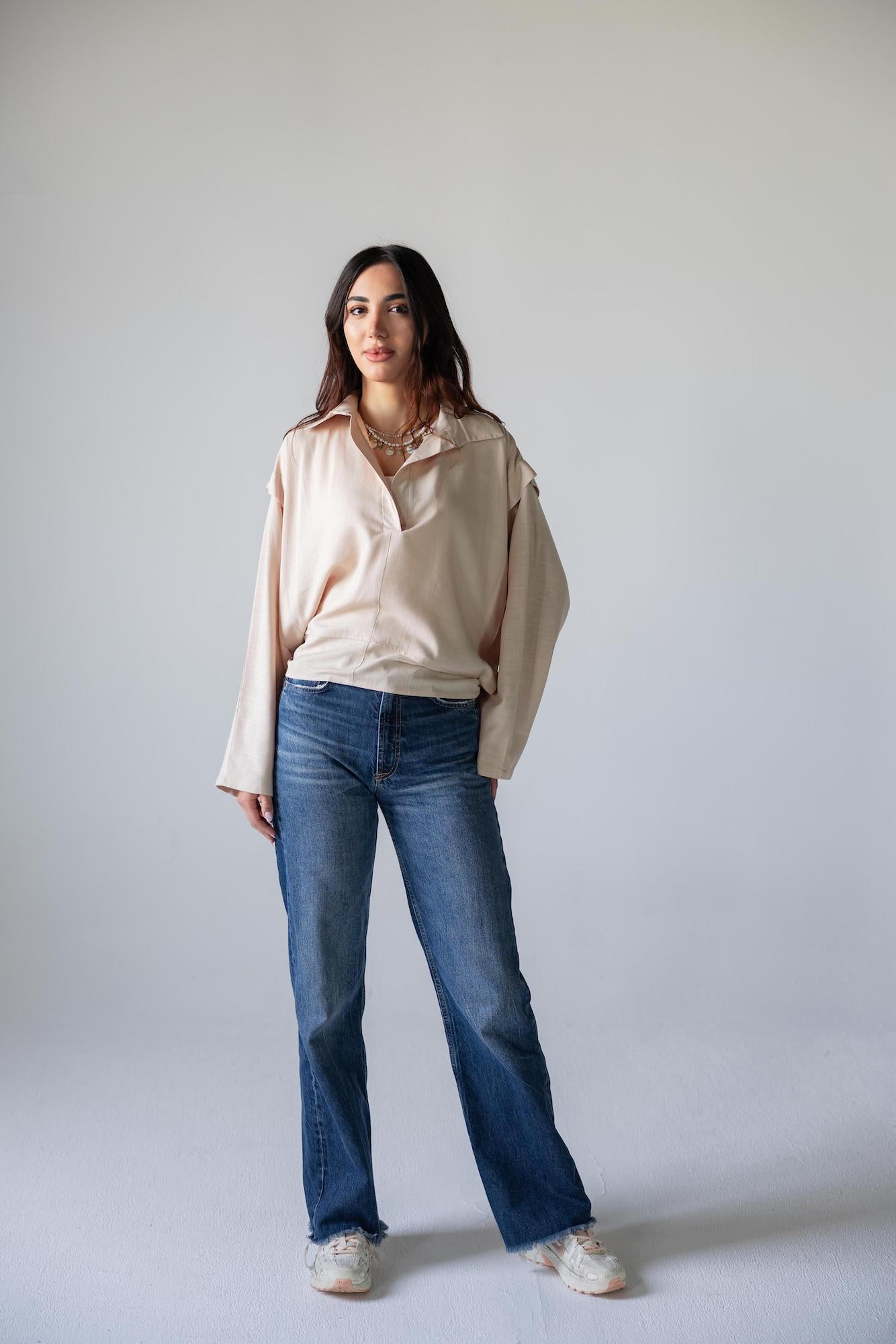 Luna Tie Linen Top - Haven Charm Egypt