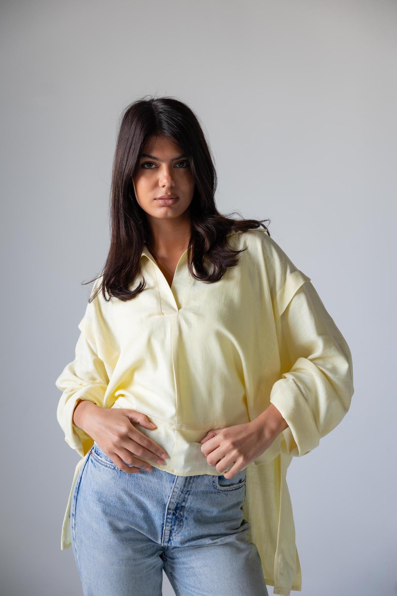 Luna Tie Linen Top - Haven Charm Egypt