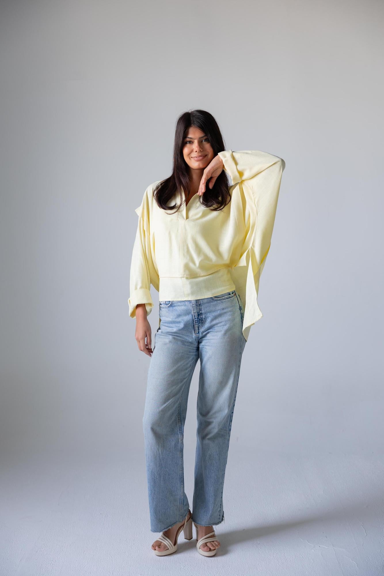 Luna Tie Linen Top - Haven Charm Egypt