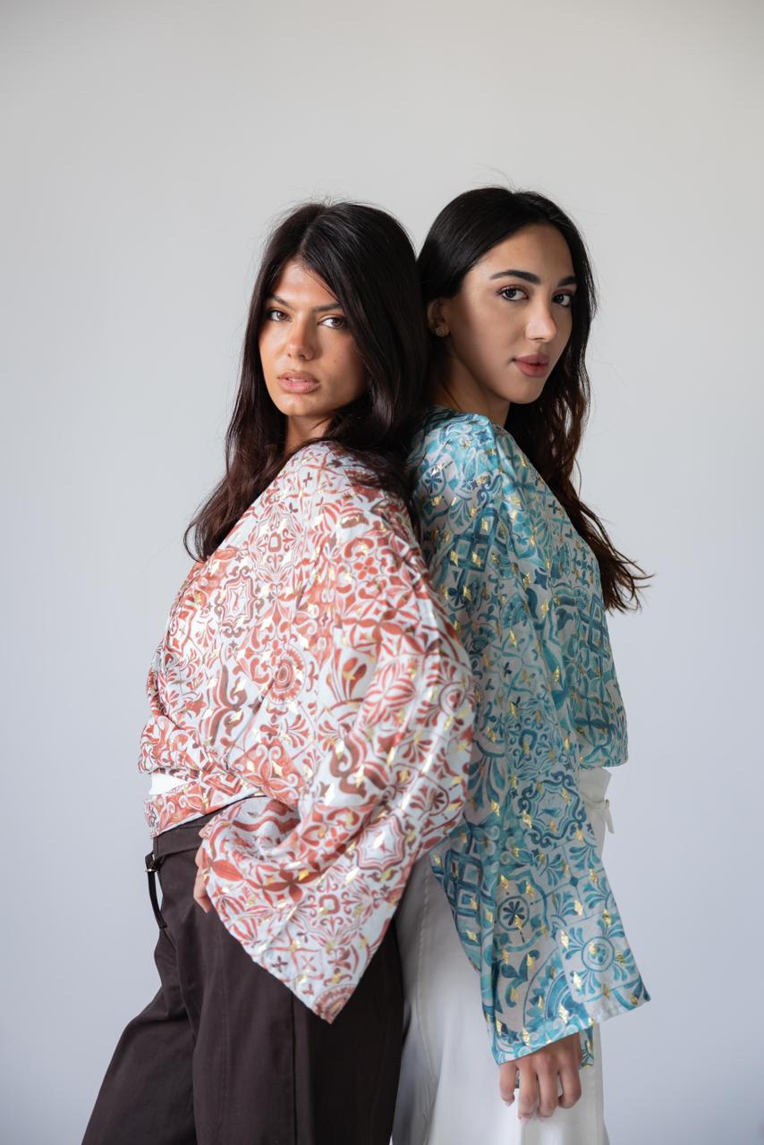 Serene Wrap Voile Top - Haven Charm Egypt