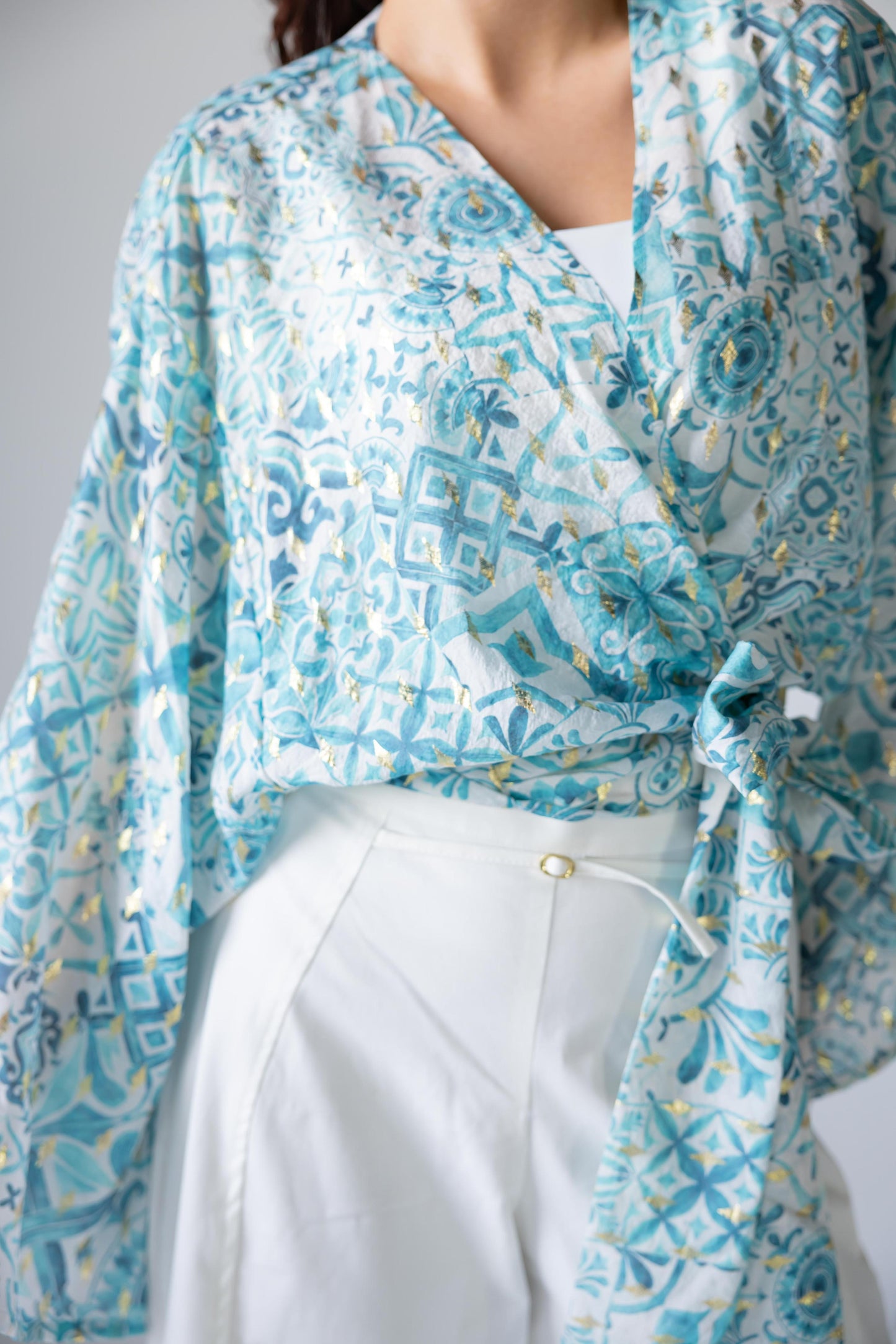 Serene Wrap Voile Top - Haven Charm Egypt