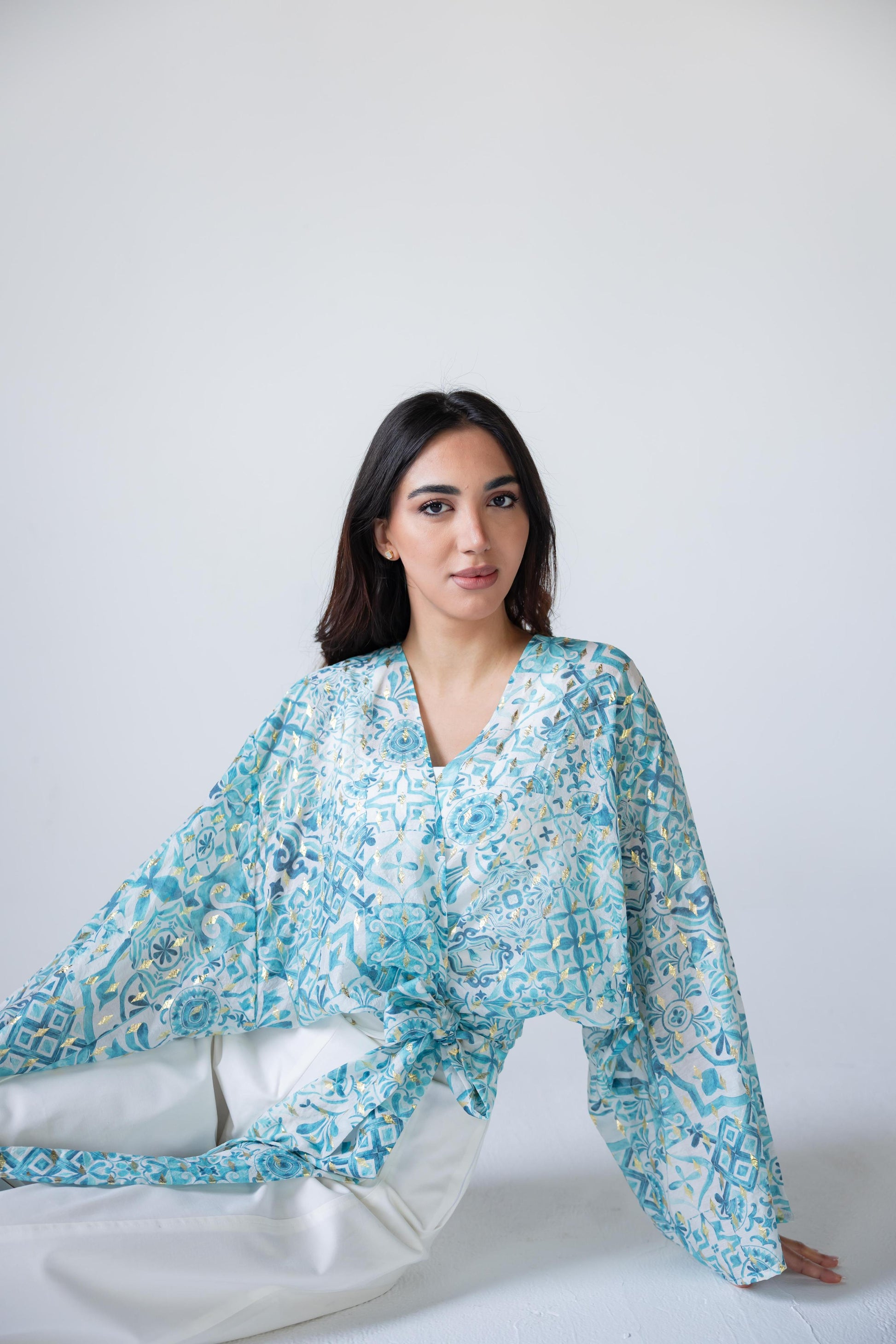 Serene Wrap Voile Top - Haven Charm Egypt