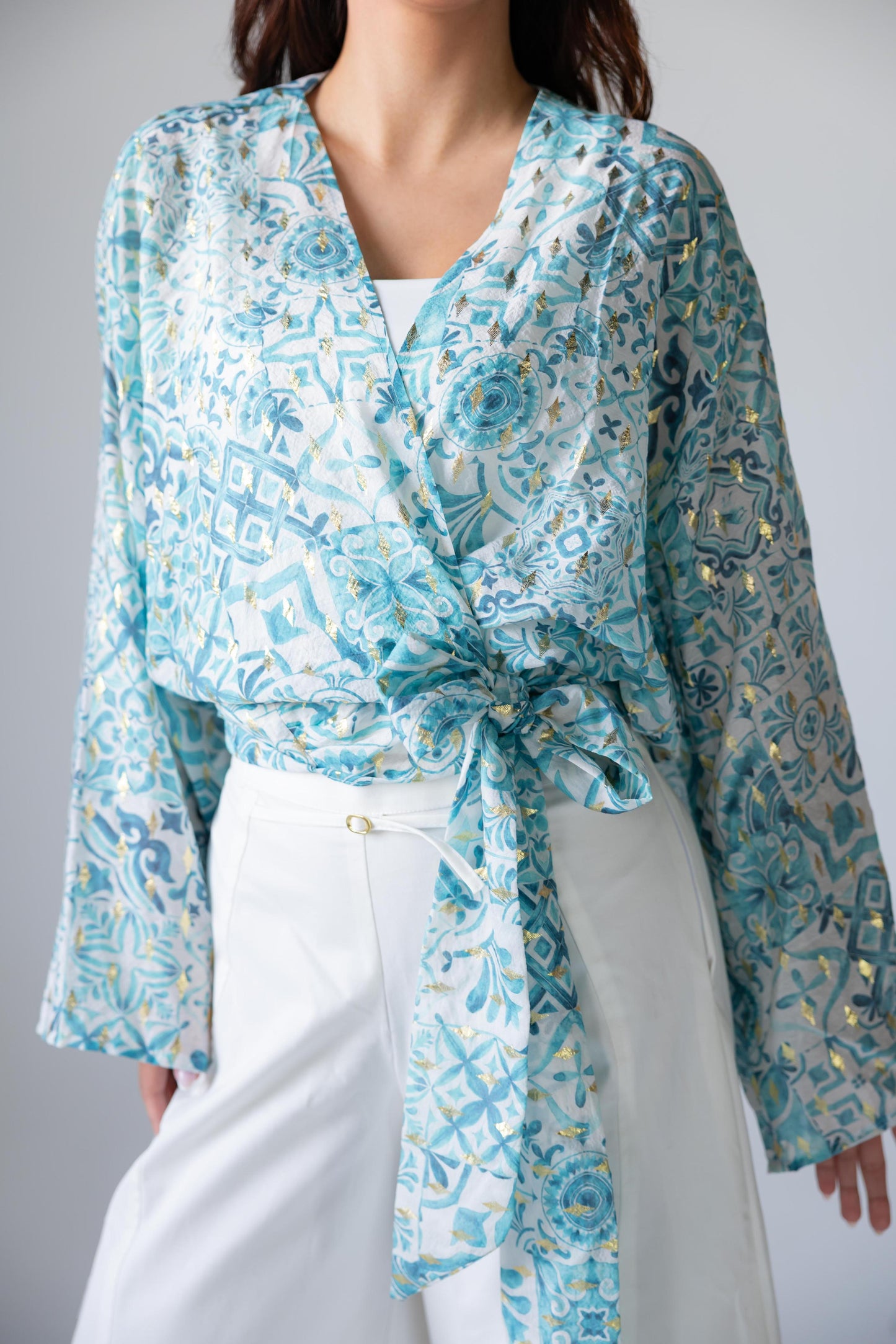 Serene Wrap Voile Top - Haven Charm Egypt