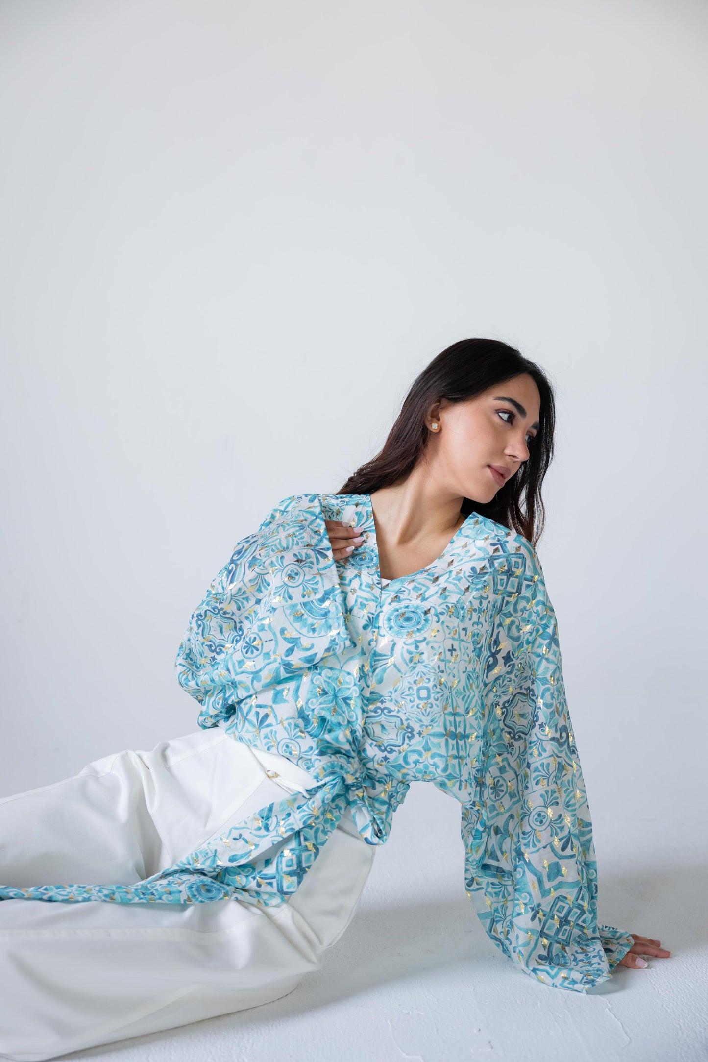 Serene Wrap Voile Top - Haven Charm Egypt